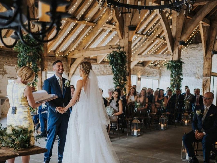 The Tithe Barn Wedding, Bolton Abbey￼
