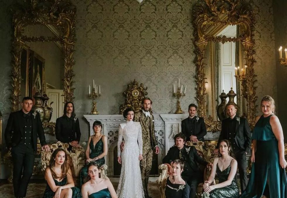 Unique Regal Wedding with a Barn Owl Ring Bearer