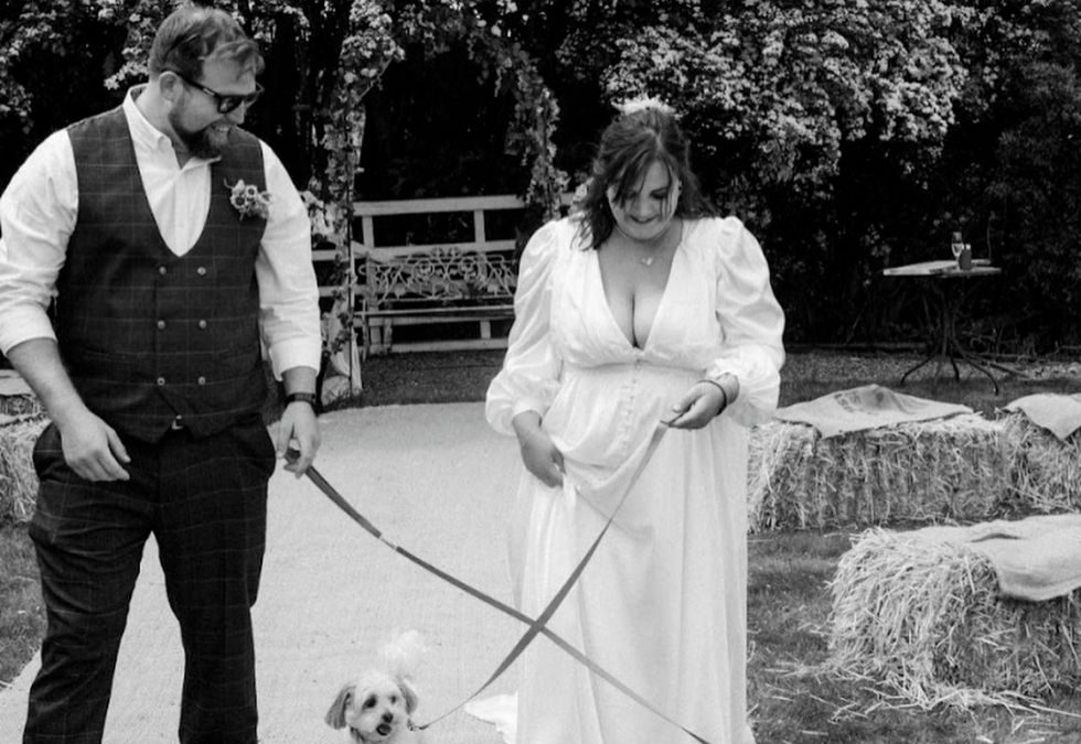 Yorkshire Farm Wedding with Kenny and Oscar, the Page-dogs